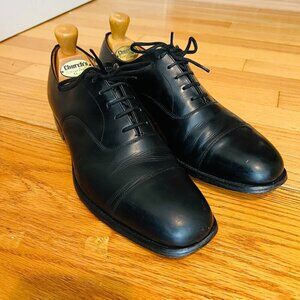 Church's Men's Black Leather Cap Toe Oxford Shoes US 8.5 Made in England